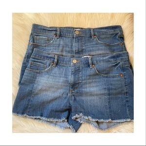 LOFT Cutoff Denim Shorts - Size 8 - Bundle of 2 Pairs